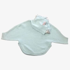 Cat & Jack 4T/5T Unicorn Hooded Poncho Cape Long Sleeve Knit Fringe